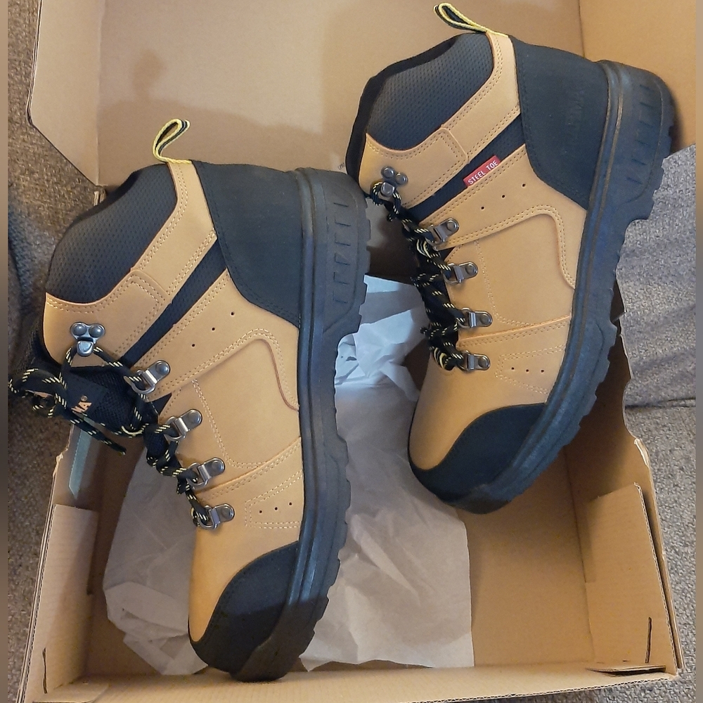 💲z 12 Steel Toe Woork Boots F2413-18